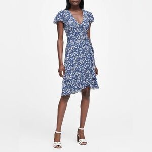 Banana Republic Blue Floral Mini Dress